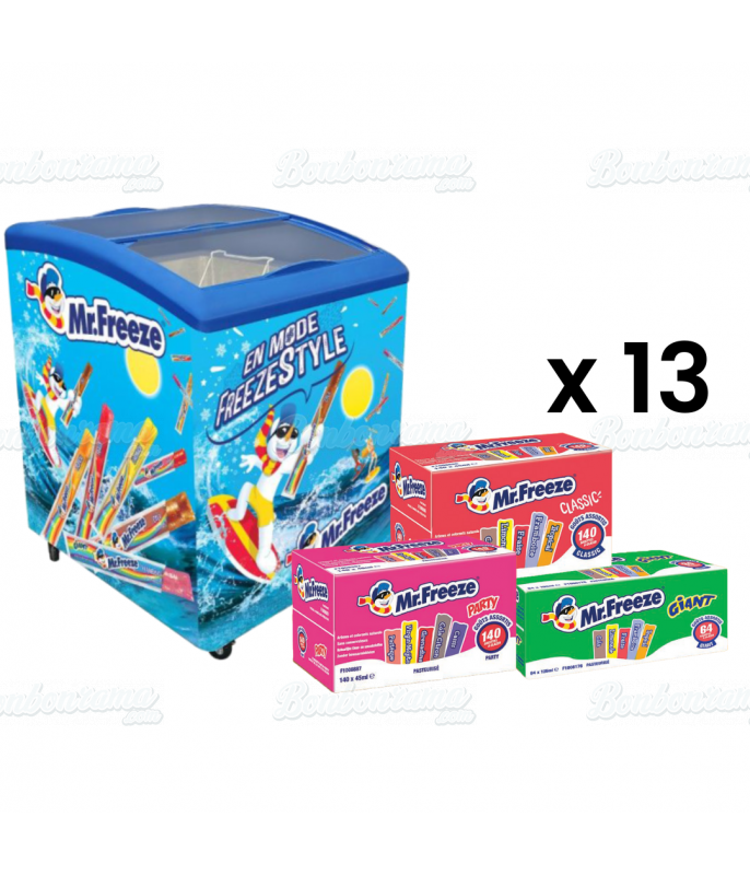 Kit Congélateur Mr Freeze 121 L + Goodies en gros conditionnement