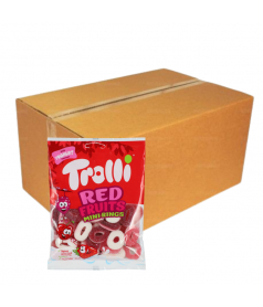 Trolli zakje 100 gr Mini Rings rode vruchten