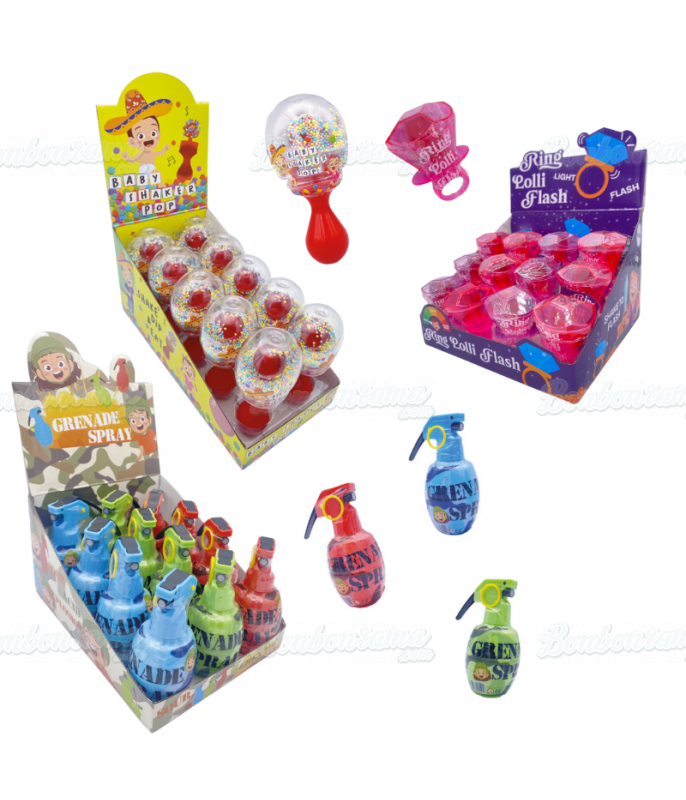 Confiserie ludique Pack Découverte Candy Family x 38 pcs en gros conditionnement