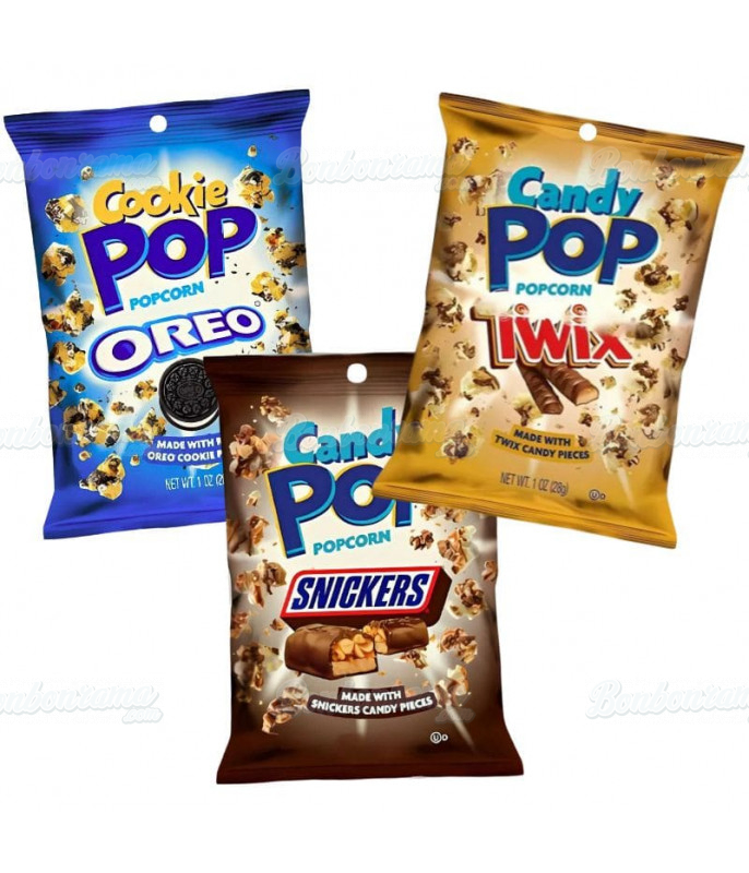 Pack Candy Pop Popcorn 3 Références