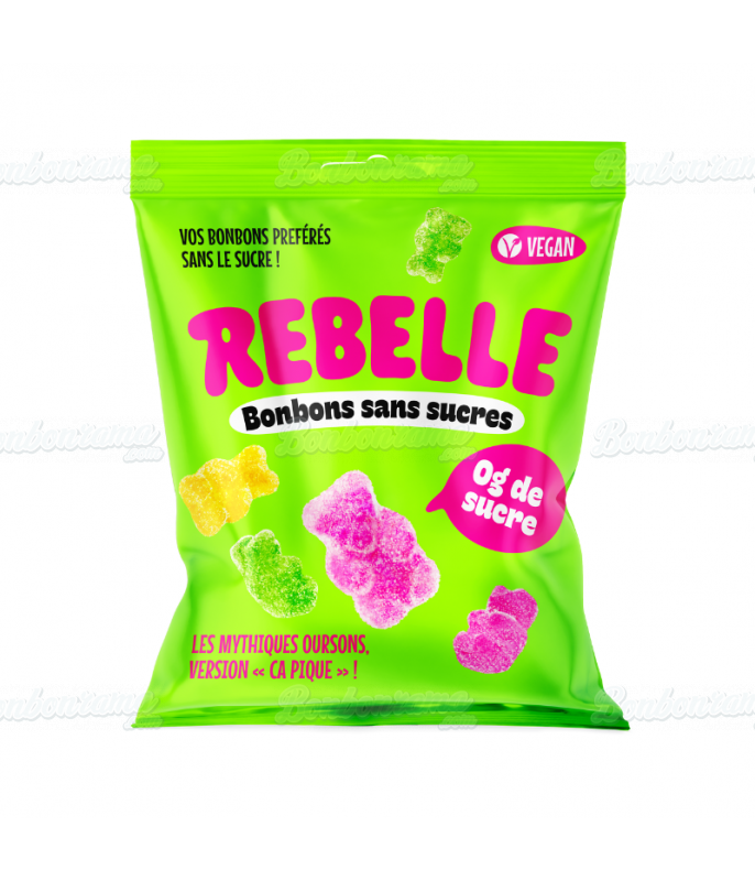 Sachet Rebelle 50 Gr Oursons acides sans sucre