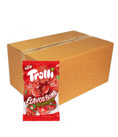 Trolli zakje 75 gr Flavor Bomb aardbei
