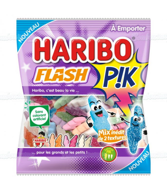 Sachet Haribo 100 gr Flash Pik en gros conditionnement