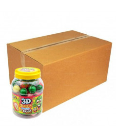 Confiserie ludique Johny Bee 3D Juicy Gummy Fruit Burst en gros conditionnement
