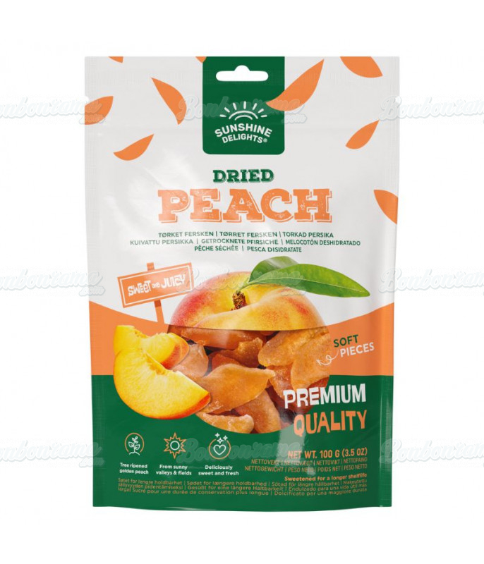 Biscuit Sachet Dried Pêche 100 gr en gros conditionnement