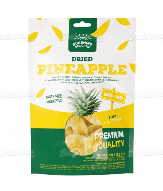 Biscuit Sachet Dried Ananas 100 gr en gros conditionnement