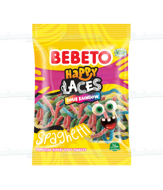 Bebeto Bag 80 gr Spaghetti Sour Rainbow
