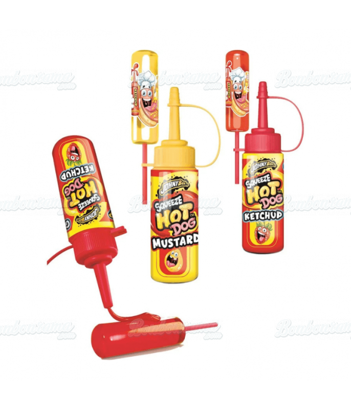 Confiserie ludique Squeeze Hot Dog en gros conditionnement