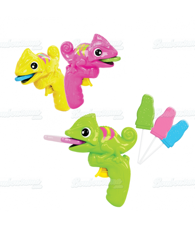 Confiserie ludique Johny Bee Chameleon Gun Pop en gros conditionnement