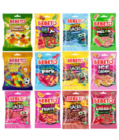 Lote 96 Bolsitas Bebeto 80 gr + Expositor Gratis