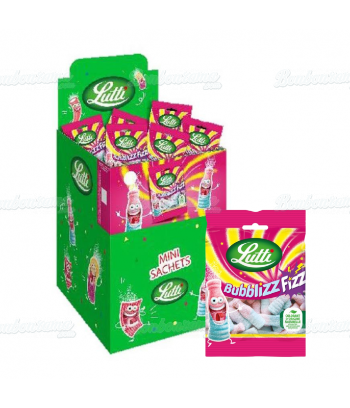 Sachet Lutti 35 gr Bubblizz Fizz DLUO 10/25 en gros conditionnement