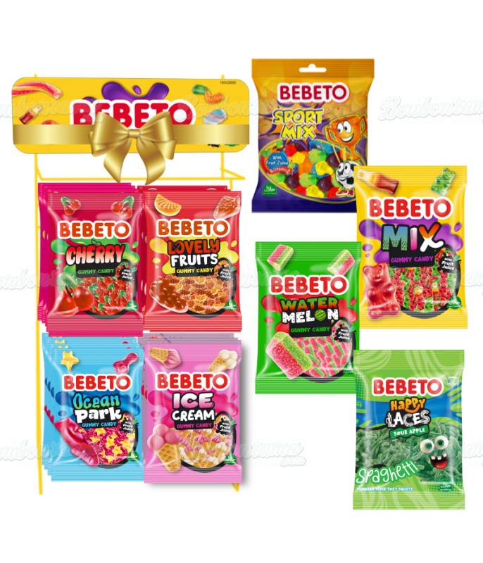 96 Bebeto 80gr Bags + Free Display Stand