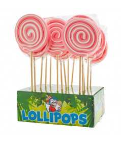 Sucette Spiral Pop Rose