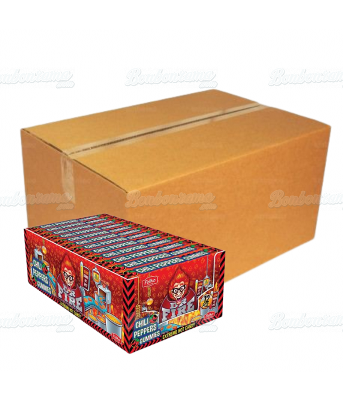 Dr Fire Chili Peppers Gummies, gominolas guindilla vendidas en envase al por mayor en Bonbonrama