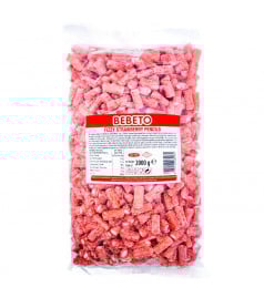 Bonbon gélifié en vrac Mini Tube Fraise Halal Bebeto en gros conditionnement