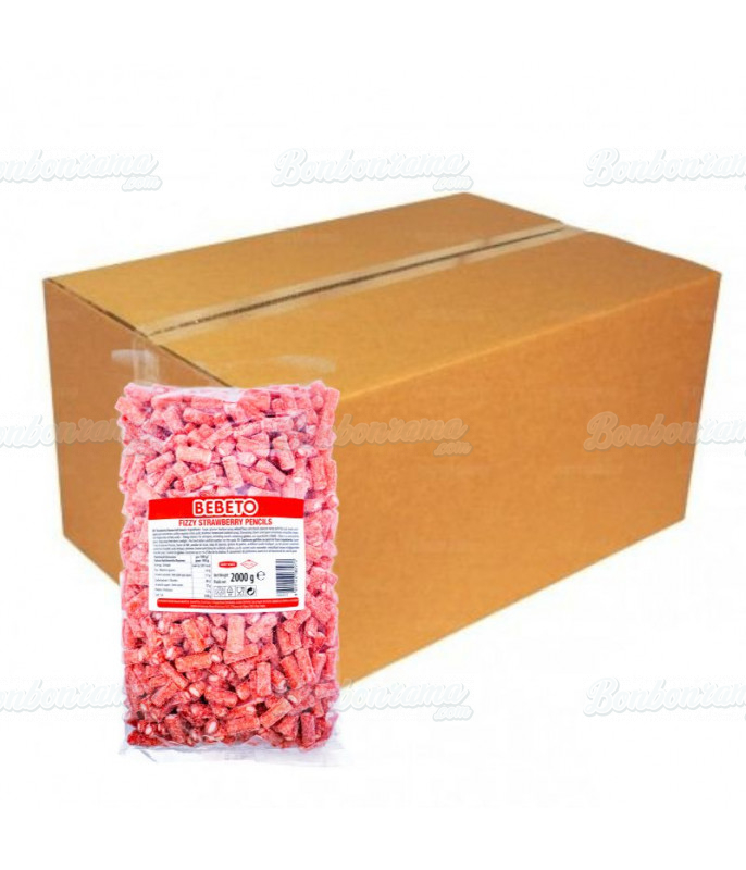 Bonbon gélifié en vrac Mini Tube Fraise Halal Bebeto en gros conditionnement