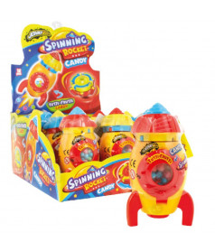 Confiserie ludique Johny Bee Spinning Rocket Pop Candy DLUO 10/25 en gros conditionnement