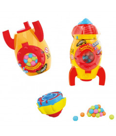 Confiserie ludique Johny Bee Spinning Rocket Pop Candy DLUO 10/25 en gros conditionnement