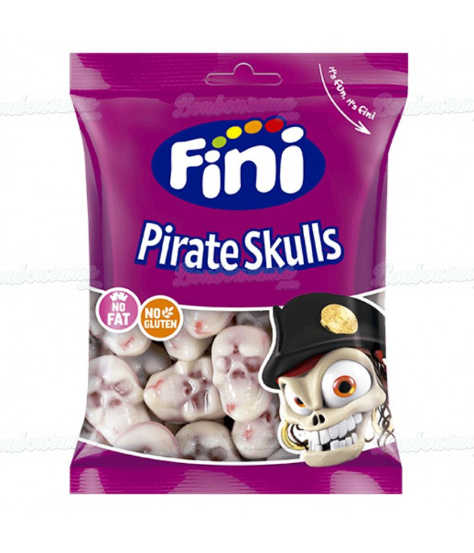 Sachet Fini 90 gr Pirate Skulls en gros conditionnement
