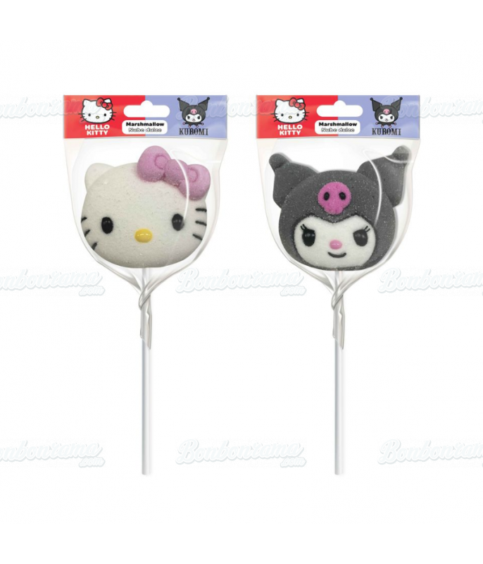 Hello Kitty & Kuromi marshmallow lollipop