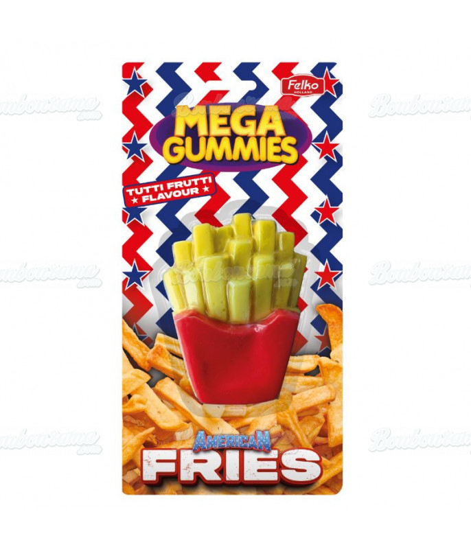 Bonbon gélifié XL Mega Gummies American Frites (120 gr) en gros conditionnement