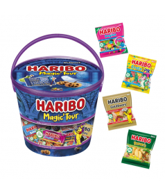 Seau Halloween Mini Sachet Haribo en gros conditionnement