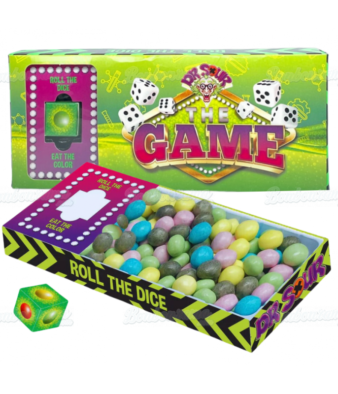 Confiserie ludique Dr Sour The Game + Bonbon DLUO 06/25 en gros conditionnement