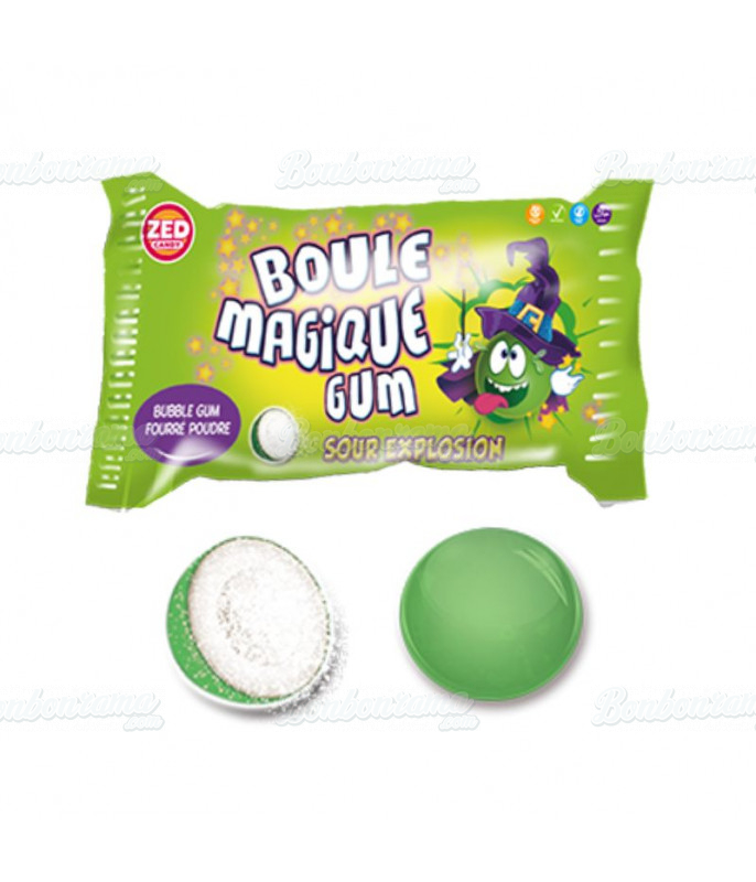 Chewing gum Boule Magique Gum Sour Explosion en gros conditionnement
