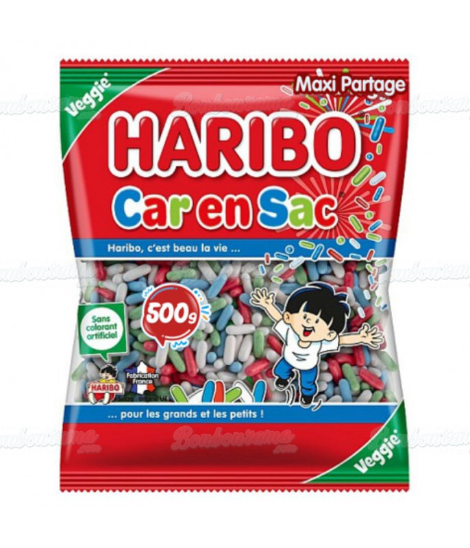 Bonbon gélifié en vrac Sachet Haribo 500 gr Carensac en gros conditionnement