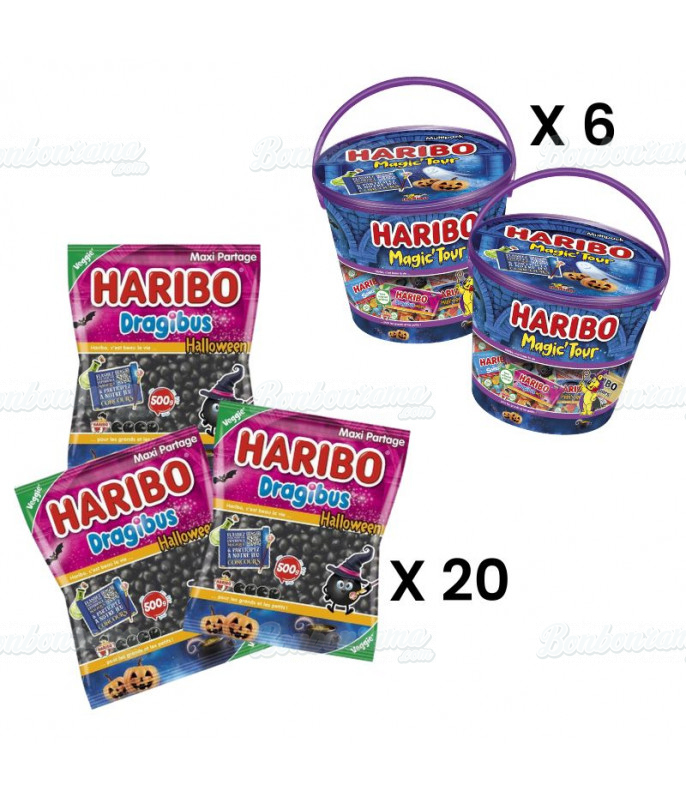 copy ofLot Tubo Haribo 4 + 3 & Goodies DLUO 09/24