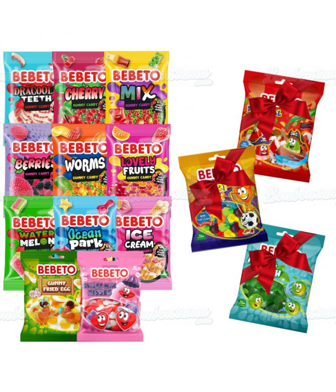 Lot Sachet 80gr Bebeto 9 Boîtes + 3 Offertes