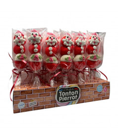 Kerstman-marshmallowlolly 45 g – Aardbeiensmaak |Bonbonrama