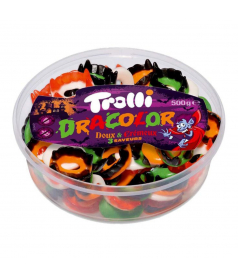 Bonbon gélifié en vrac Dentier Dracolor Trolli 500 gr en gros conditionnement