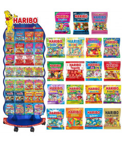Lot 744 Sachets Haribo 120 g + Présentoir Offert en gros conditionnement