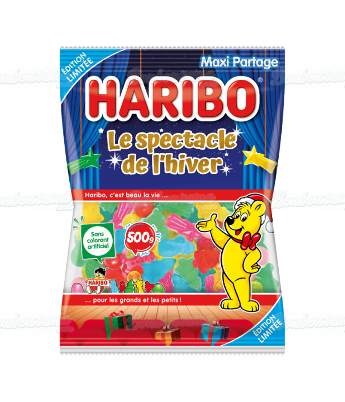 Haribo Zakje 500 gr "Spectacle d'hiver"