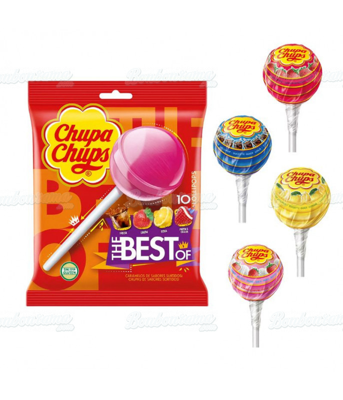 Bag of 10 Chupa Chups Best Of Lollipops