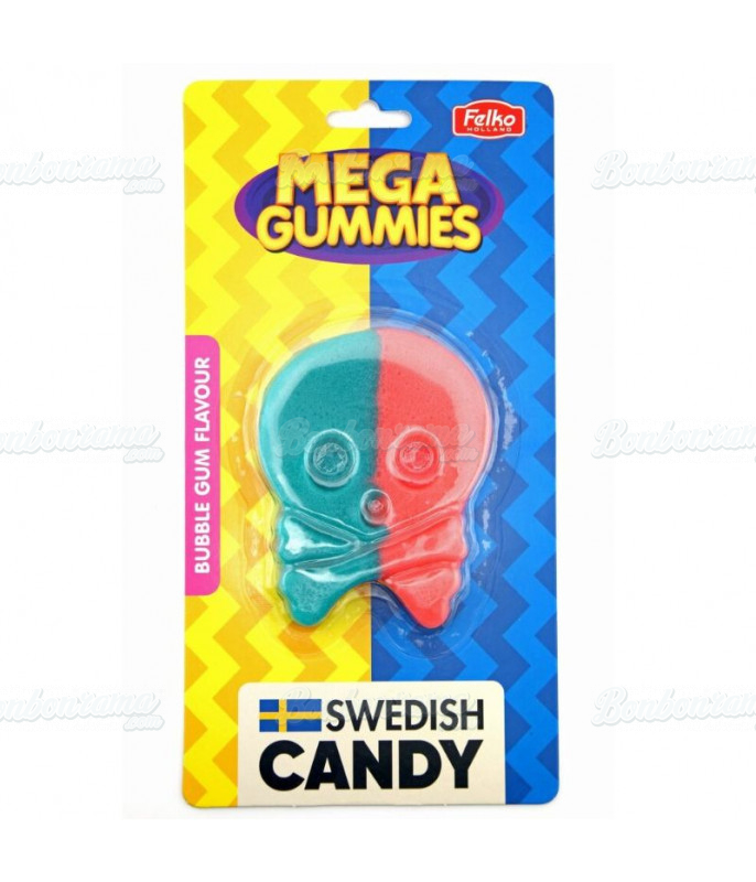 Bonbon gélifié XL Mega Gummies Tête de Mort (120 g) en gros conditionnement