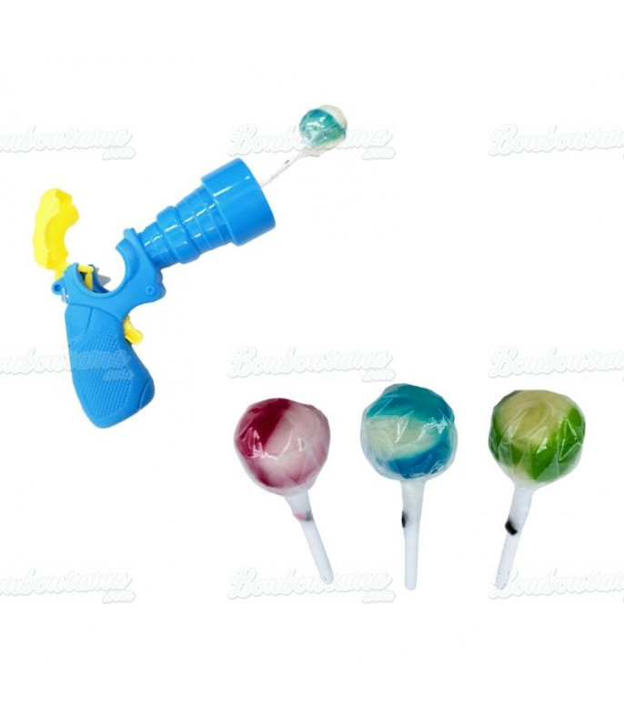Pop Gun Lutscher – Nachfüllbarer Pistolen-Lollihalter | Display 12 Stück | bonbonrama.com