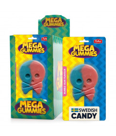 Felko Mega Gummies Totenkopf Bubblegum 120 g – Im Großgebinde verkauft