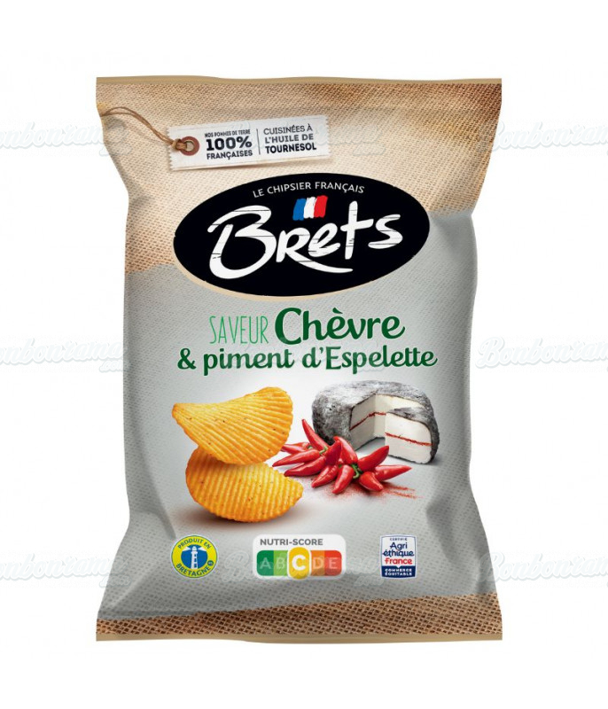 Snacking Sachet Chips Brets Chèvre Piment d'Espelette en gros conditionnement