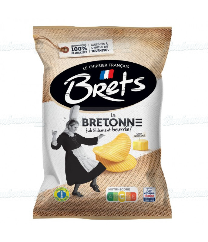 Snacking Sachet Chips Brets 125 g Beurre Salé en gros conditionnement