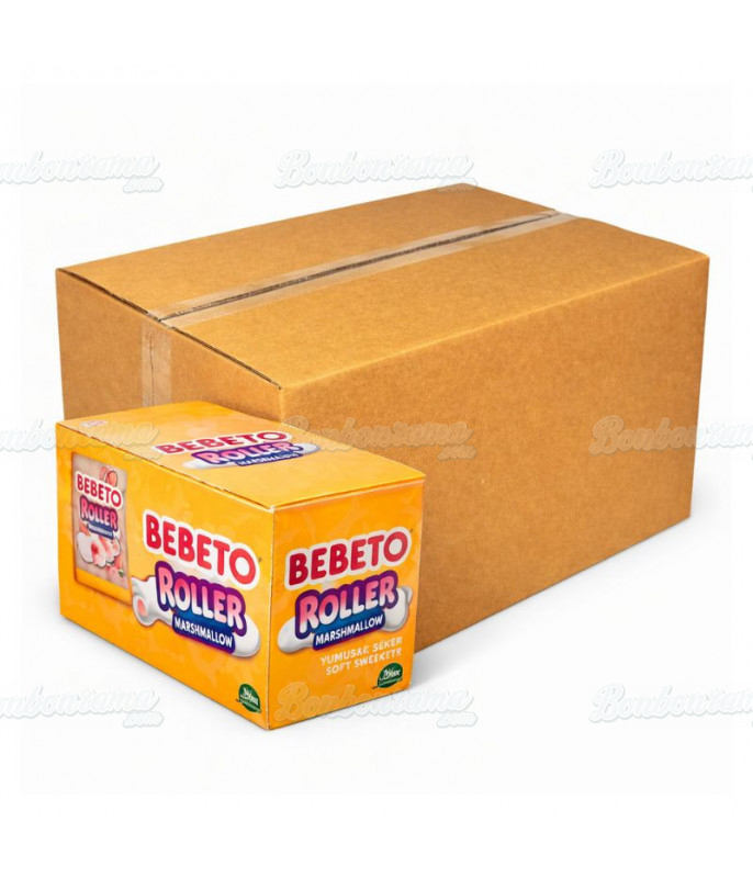 Bebeto Roller Marshmallow 60 g – Halal gerolde marshmallows | Doos 12 stuks | bonbonrama.com