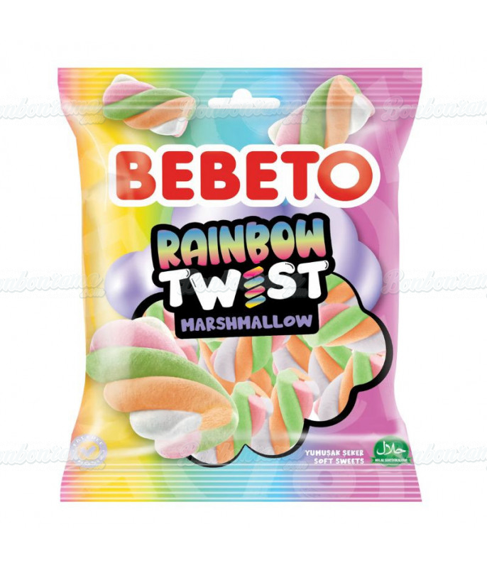 Beutel Marshmallow Bebeto Rainbow Twist 60 g