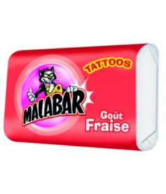 Chewing gum Chewing Gum Malabar Fraise DLUO 02/26 en gros conditionnement