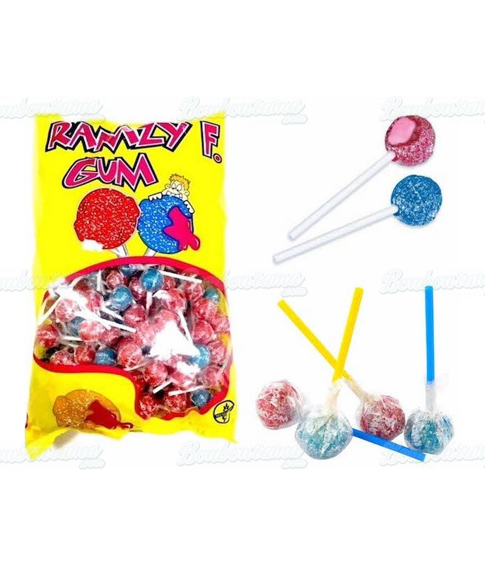 Sucettes Ramzy Fizzy Cola Cerise en gros conditionnement