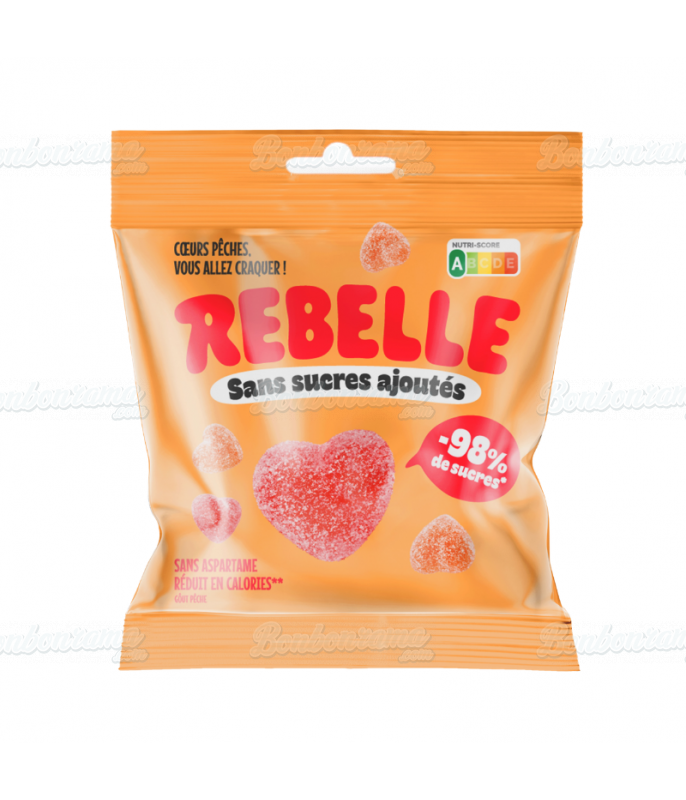 Sachet Rebelle Coeur Pêche