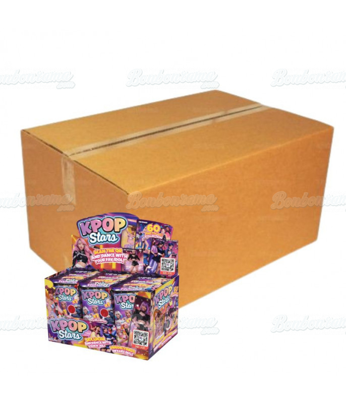 KPOP Stars Collector Cards + Cherry Lollipop – Display 24 pcs | bonbonrama.com