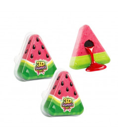 Confiserie ludique Johny Bee 3D Juicy Gummy Watermelon en gros conditionnement