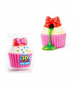3D Juicy Gummy Cupcake