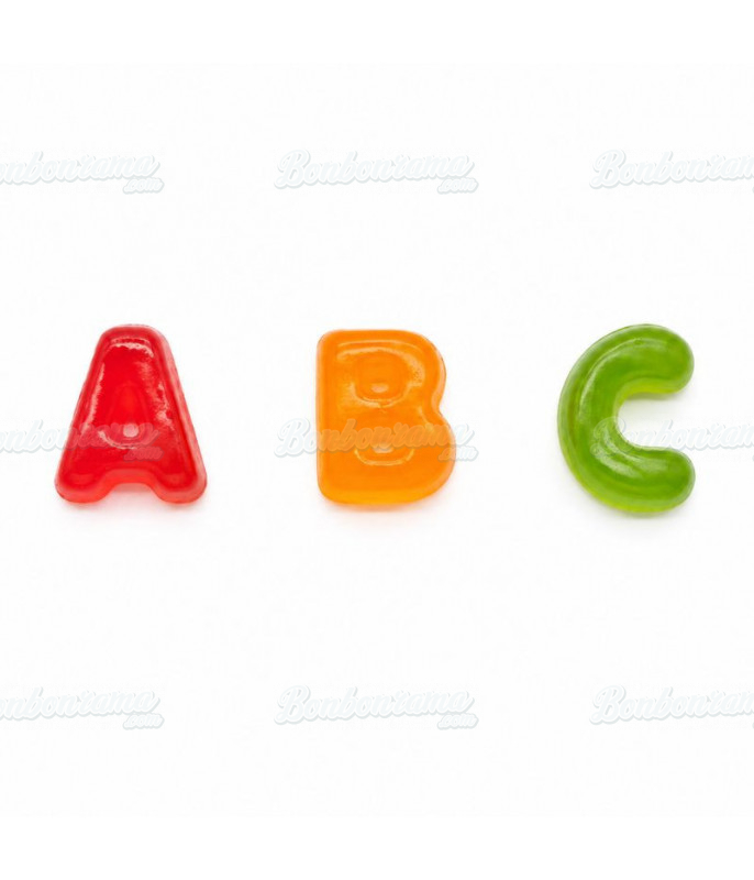 Bonbon gélifié en vrac Alphabet Bebeto en gros conditionnement